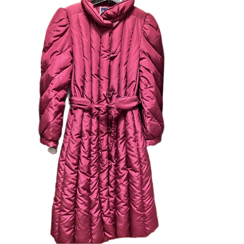 Vintage retro 80s down maxi puffer coat à la Stranger Things, size Small (6)